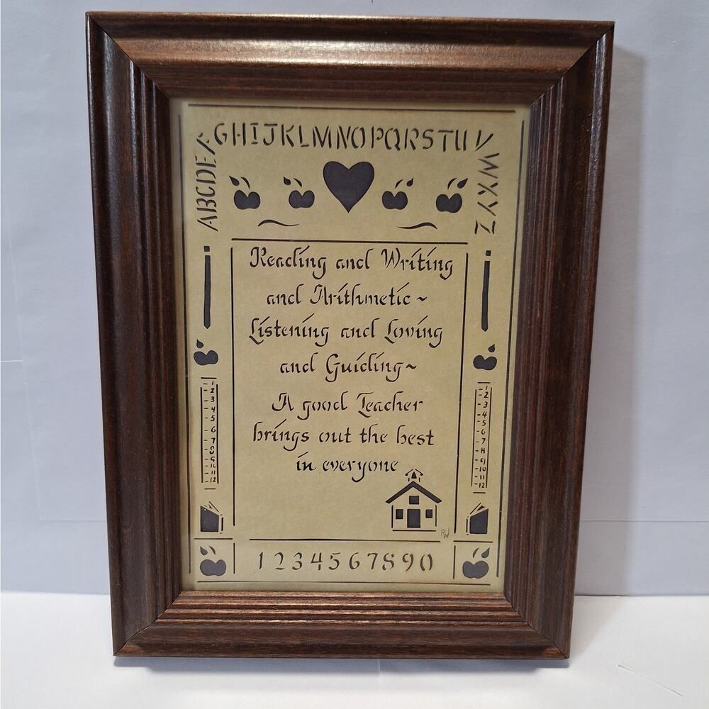 Wood 6.5x8.5" Education Sign: A Good TEACHER Brings Out the Best in Everyone